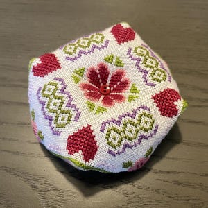 Valentine Biscornu Cross Stitch Pattern