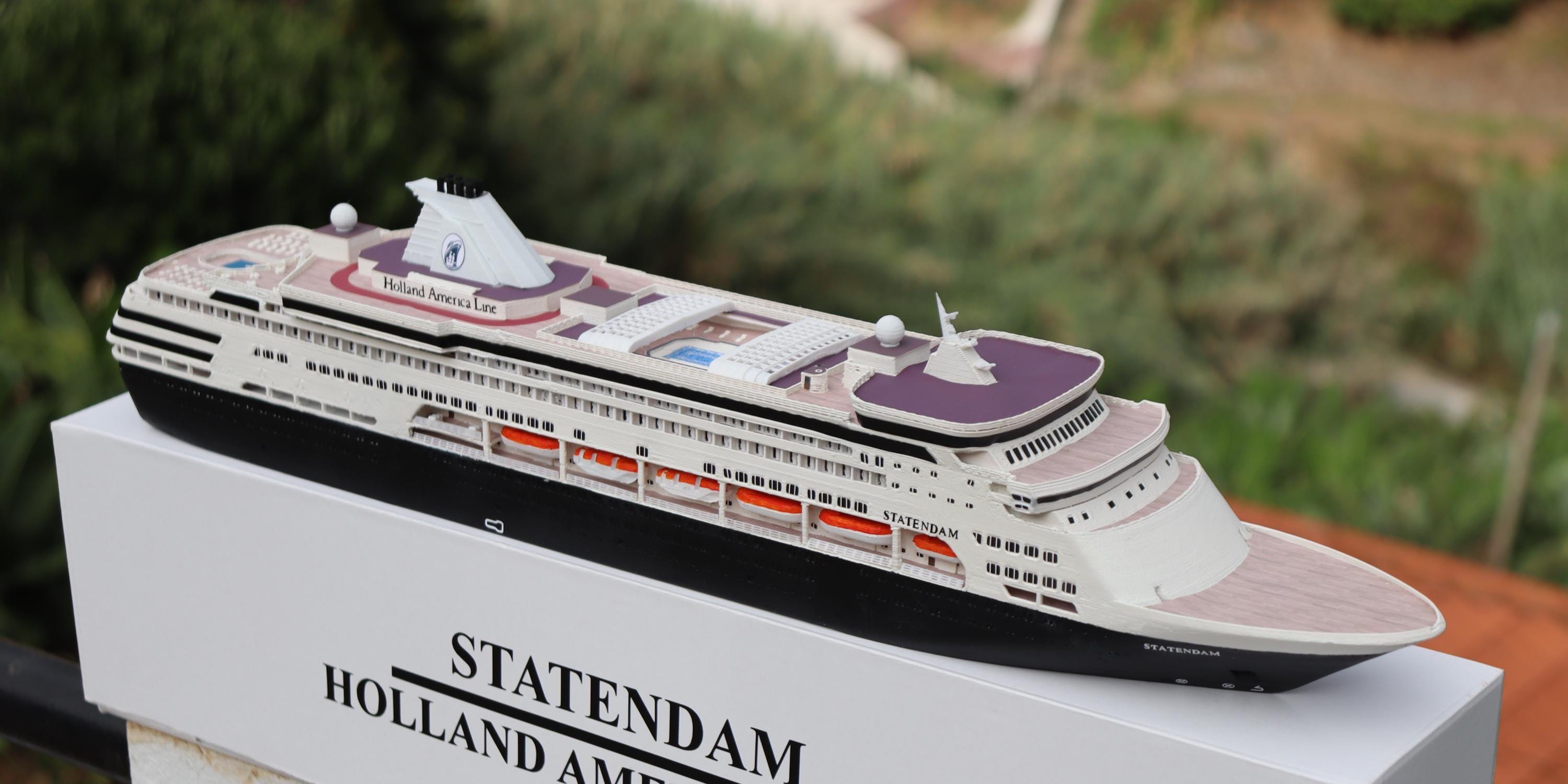Rare Holland America Line' Statendam Cruise Ship Model - Etsy
