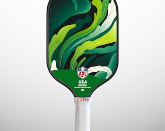 APL  Abstract Leafs Pickleball Paddle - Carbon Fiber & Fiberglass USAPA Approved, Professional Pickleball Racket