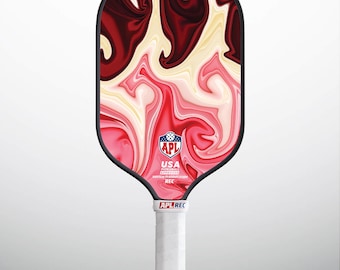 APL Crimson Cream Pickleball Paddle - USAPA genehmigt, Carbon Fiberglass Platz Sportausrüstung, leichte Schläger