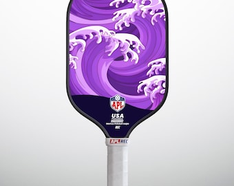 APL Japanese Wave Pickleball Paddle - Carbon Fiber Racket, USAPA Approved Kanagawa Ocean Paddle