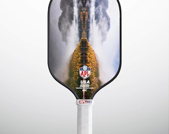 APL  Mountain Landscape Pickleball Paddle - Carbon Fiber & Fiberglass Racket, USAPA Approved Outdoor Sports Paddle