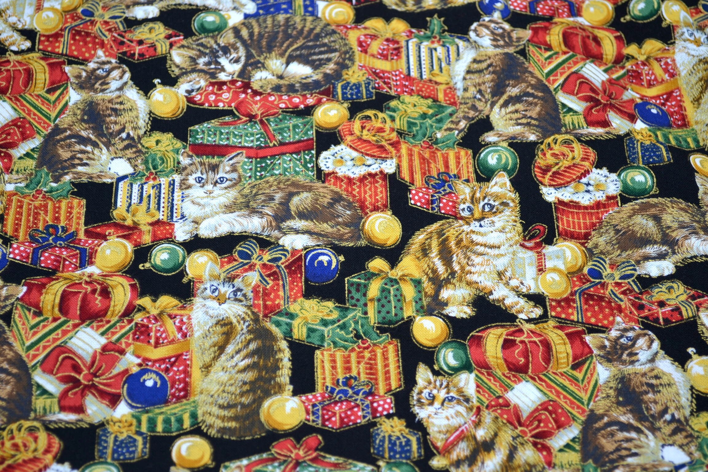 Vintage Fabric Kitten and Cats Perfect Christmas Presents Etsy