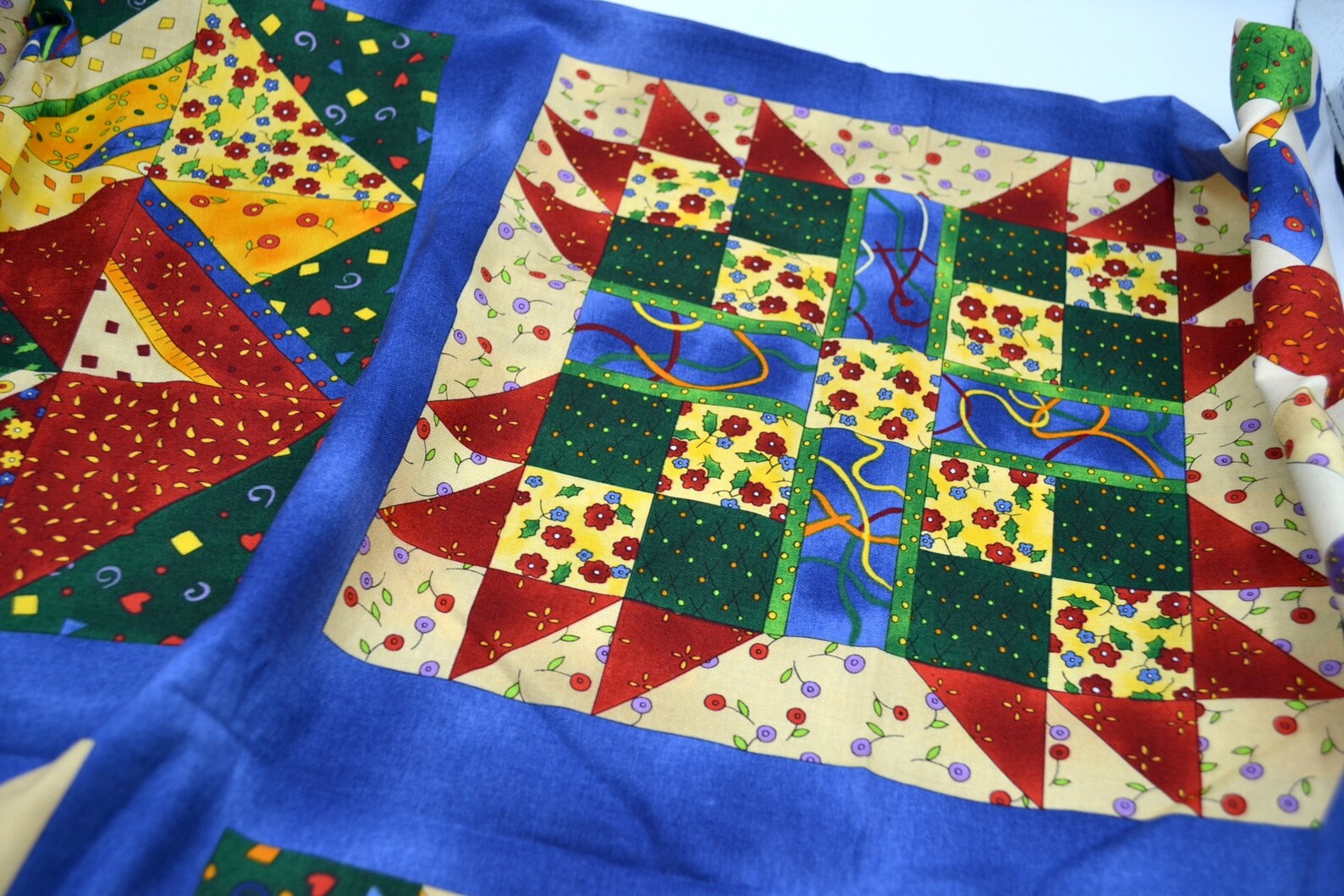 Fabri Quilt Fabric Quilt Squares Panel Suzie Q Quilter Etsy