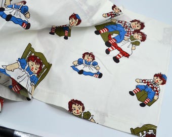 Vintage Raggedy Ann and Andy Curtain Valance - 12" Long x 3 1/2 Yards
