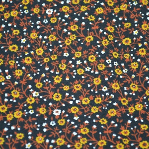 Vintage Fabric - Small Colorful Flowers - CHOOSE Color - 44