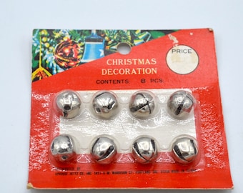 Vintage Christmas Jingle Bells - 8 NOS in Package - 1/2"