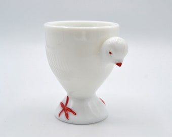 Vintage Figural Egg Cup - Westmoreland Milk Glass Chick Cup for Large Egg