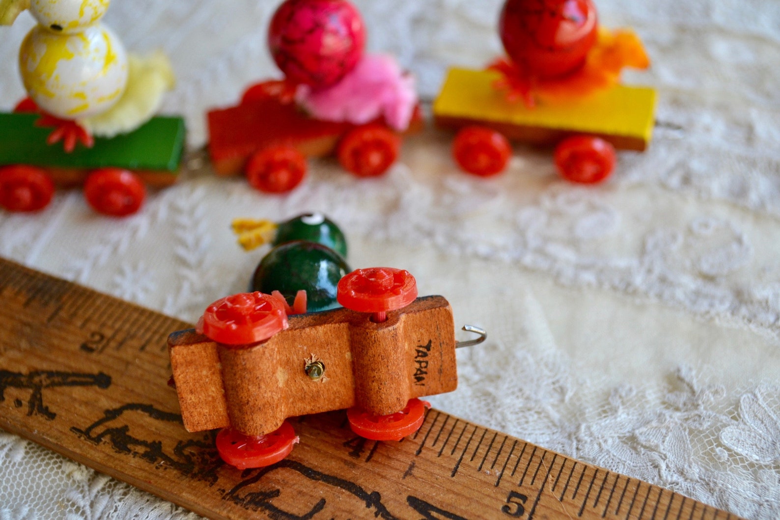 Vintage Birthday Cake Candle Holder Wooden Duck and Chicken Etsy