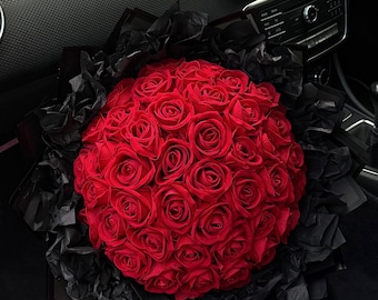 Luxury Artificial Velvet Rose Bouquet