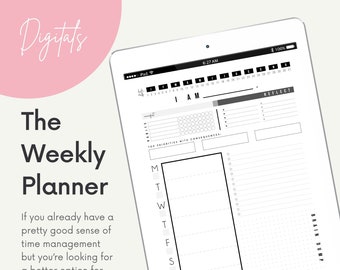 Weekly Digital/Printable Planner PDF - ADHD Planner