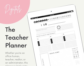 Printable/Digital Teacher Planner - ADHD Planner