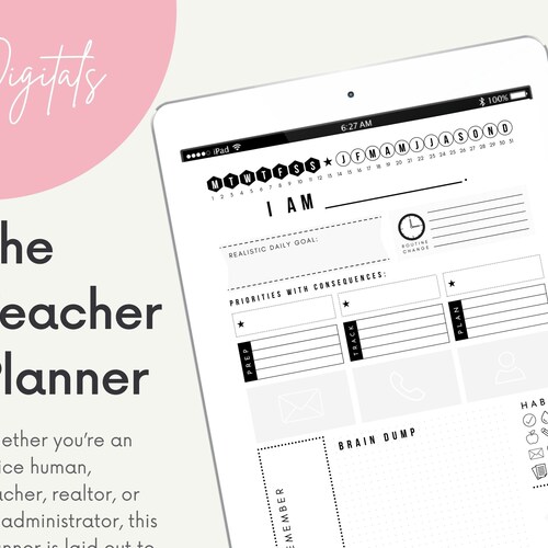 ADHD Daily Planner Printable/digital ADHD Planner to Do Etsy