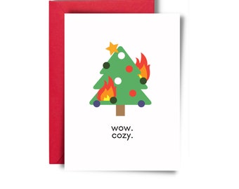 WOW COZY Snarky holiday card