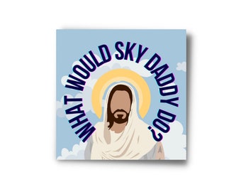 WHAT WOULD SKY daddy do sticker