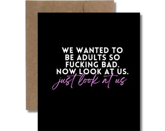 NOW LOOK AT Us Greeting Card