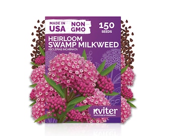 150 Swamp Milkweed Seeds (Asclepias Incarnata), Milkweed Seed Packets, Heirloom Perennial Flower Seeds, Monarch Plant For Flower Garden