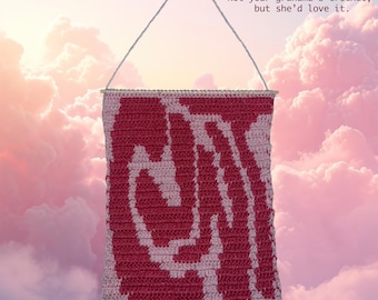 C*nt Crochet Tapestry Pattern | Funny Wall Hanging | Beginner Friendly | Funny Crochet Pattern | Edgy | PDF File by Moody Gal Crochet