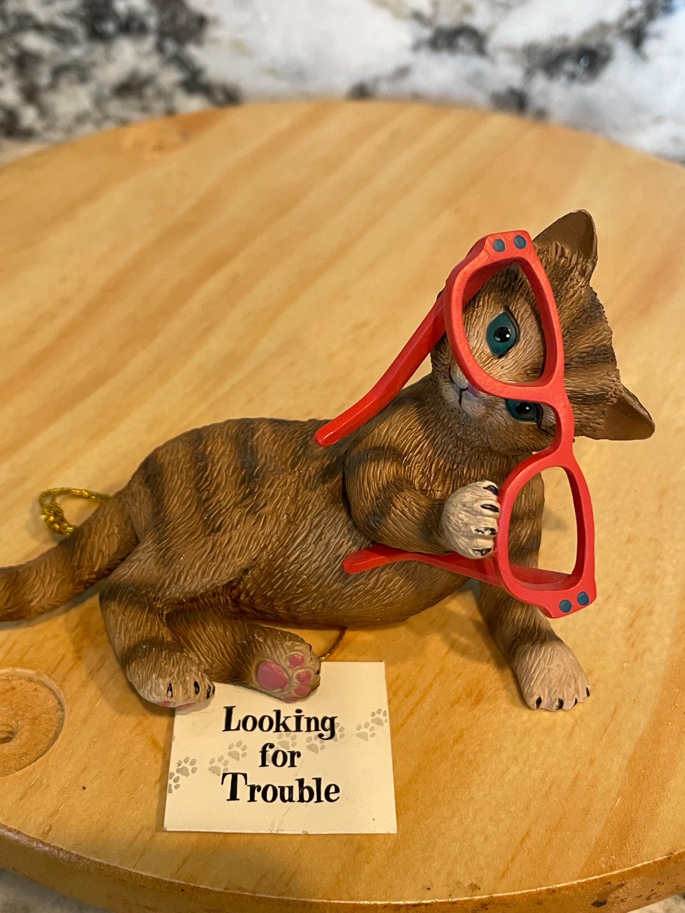 ハミルトンコレクション 猫の置物 ブラックキャット割れ物では