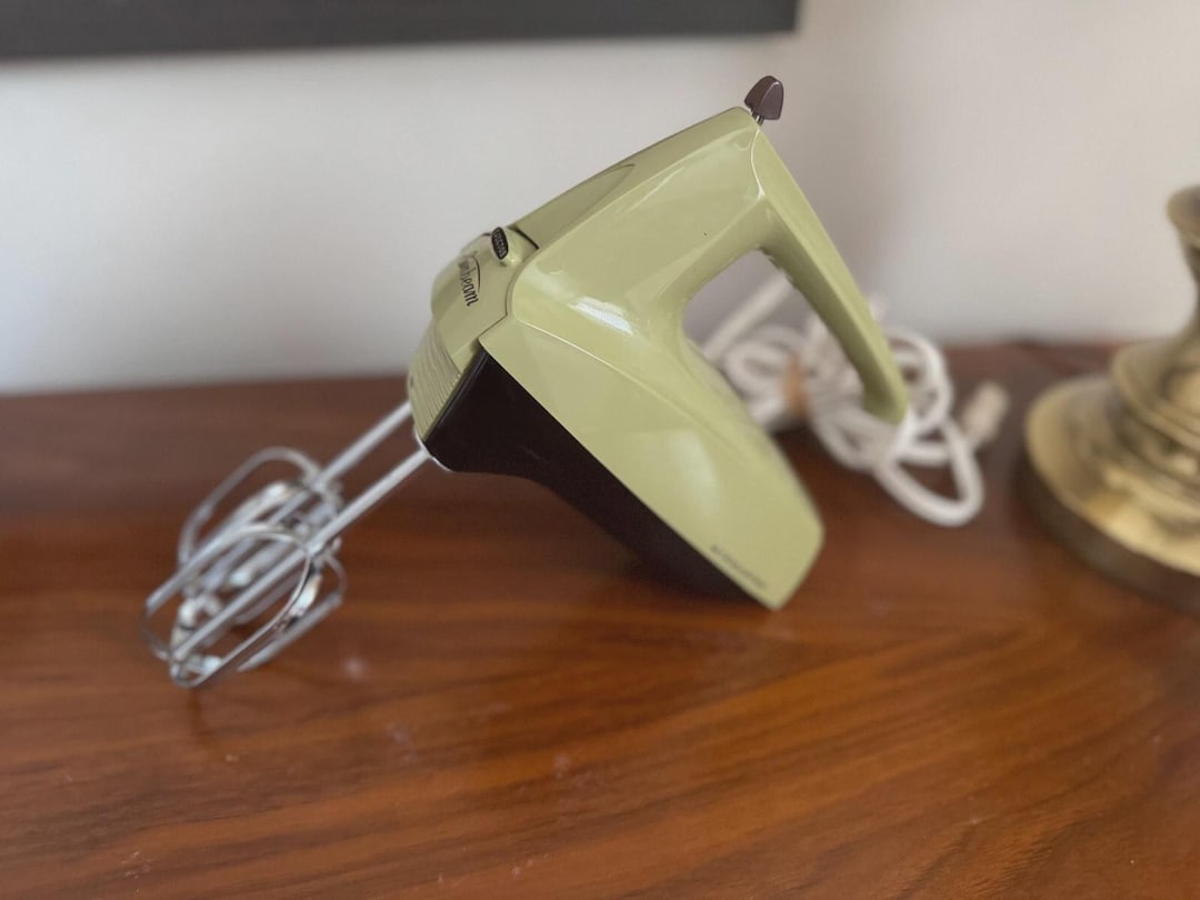 ヴィンテージ サンビーム ビスタ ハンドミキサー：ライトグリーン