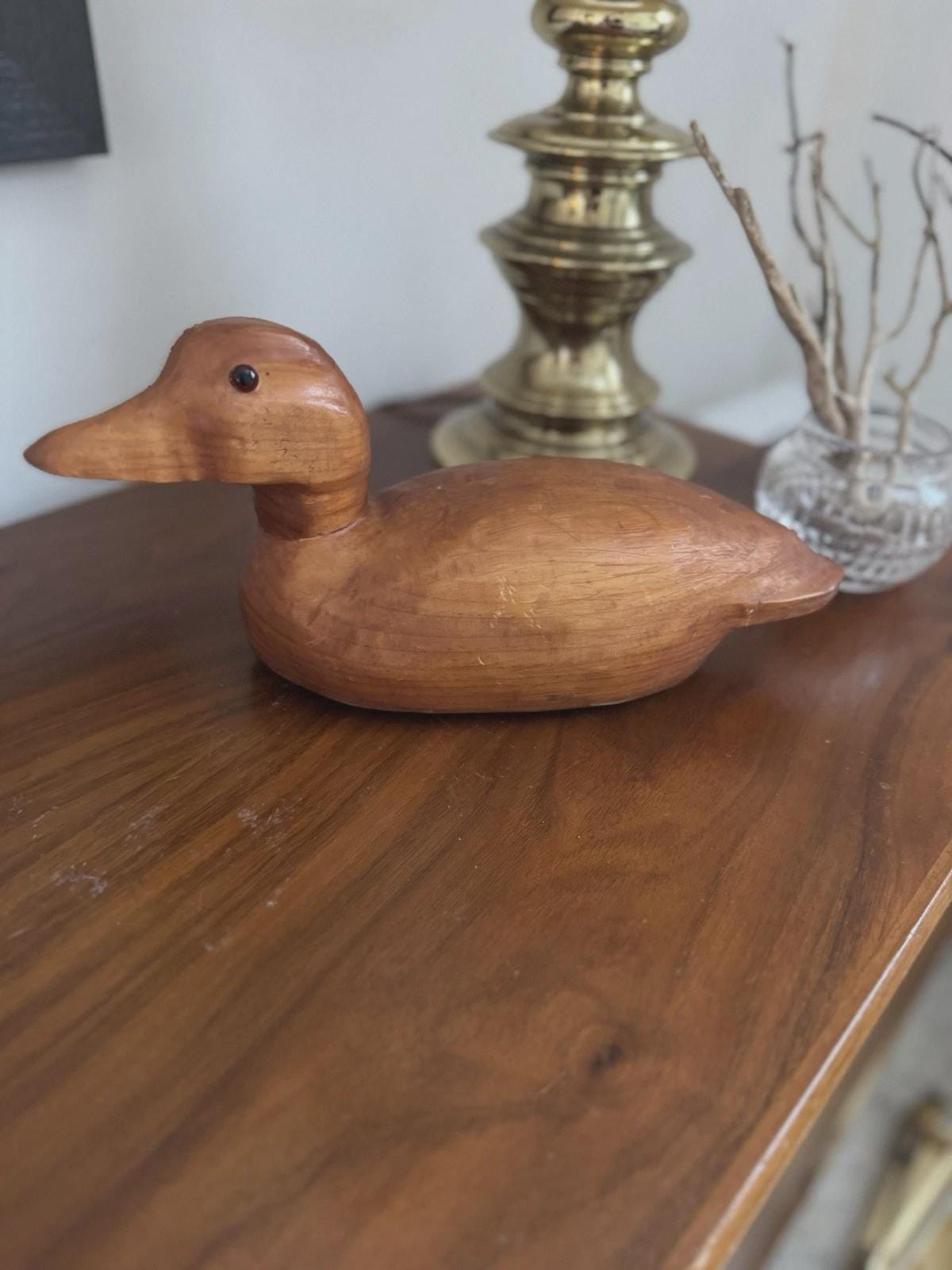 Duck - Decoy Wood Etsy : 日本 decoy duck ダックデコイ Statue
