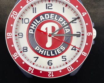 Phillies MLB Desk Clock: Baseball Fan Gift, Home & Office Decor