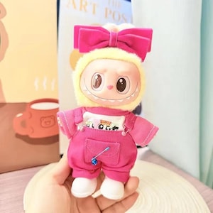 17cm Labubu Doll Clothes 3 Pieces - Outfit Plush doll clothes Macaron Cute Clothing DIY Kid Gift  - Labubu Costume - Labubu Doll Clothes!