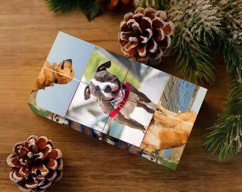 Cubo fotografico 3D personalizzato, regalo di nozze, cubo puzzle con immagini