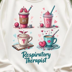 RT Respiratory Therapist Coffee Cups PNG - Nurse Life Sublimation (Digital Download)