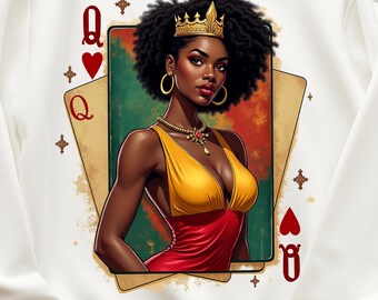 History Month Afro PNG, Black Girl Magic PNG, African American Women Digital Download, Black Queen Sublimation Design