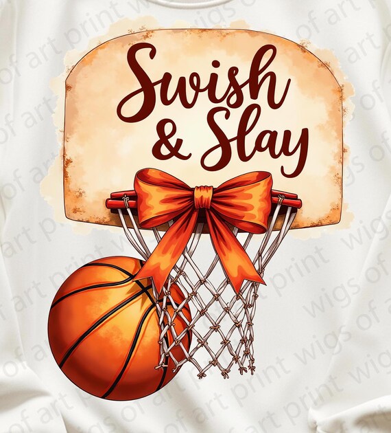 Watercolor Basketball PNG Clipart: Sports Mom Shirt Design