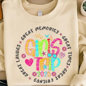 Girls Trip 2025 Sublimation Shirt Summer Trip Vacation Girl Friends Vacation 2025 Tropical Cruise Trip PNG Birthday Bachelorette Cruise PNG