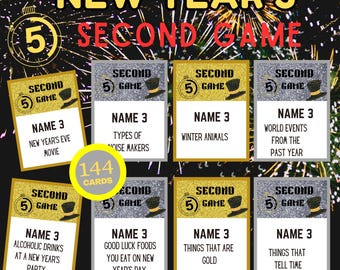 New Year's 5 Second Game Bundle, Holiday Party (Digital Download)