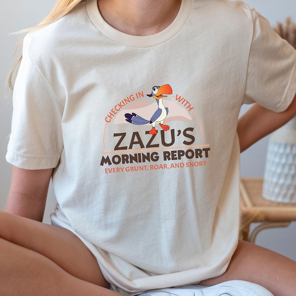 Zazu’s Morning Report Shirt, Lion King Inspired T-shirt, Pride Land Sweatshirt, Disneyland Magic Kingdom WDW Tee, Animal Kingdom Shirt