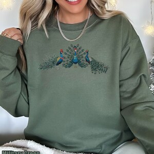 Peacock Sweater Etsy