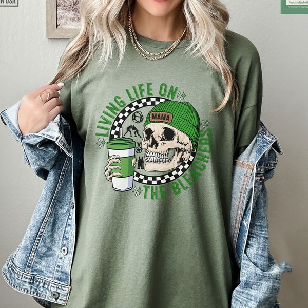 Retro Living Life On The Bleachers Shirt, Wrestling Mama Comfort Colors Tshirt, Skellington Coffee Sweatshirt, Wrestling And Coffee Tee