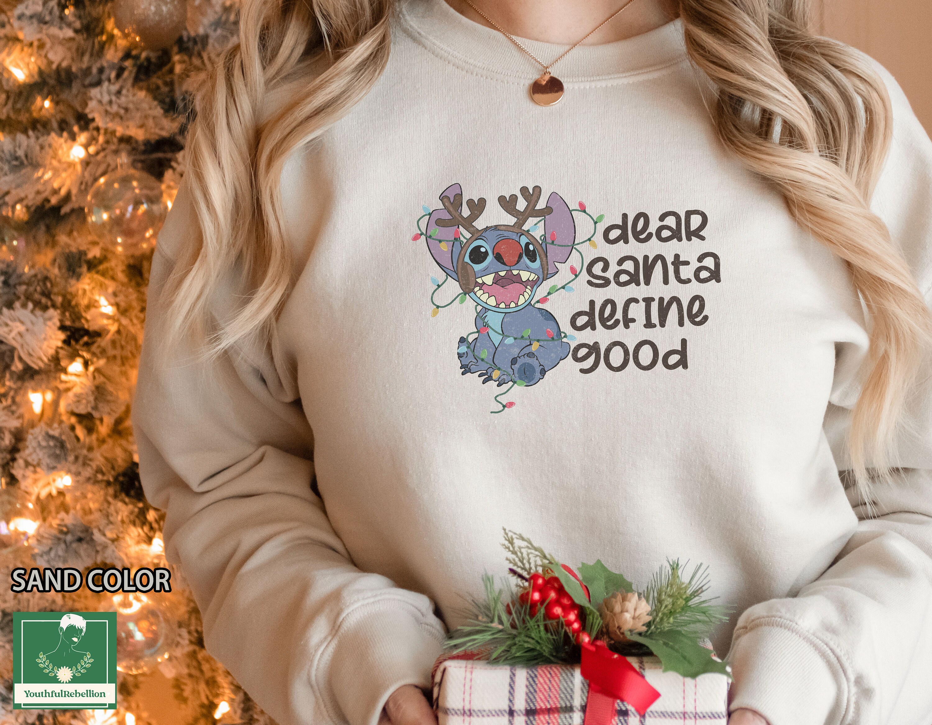 Discover Retro Disney Stitch Christmas Sweatshirt