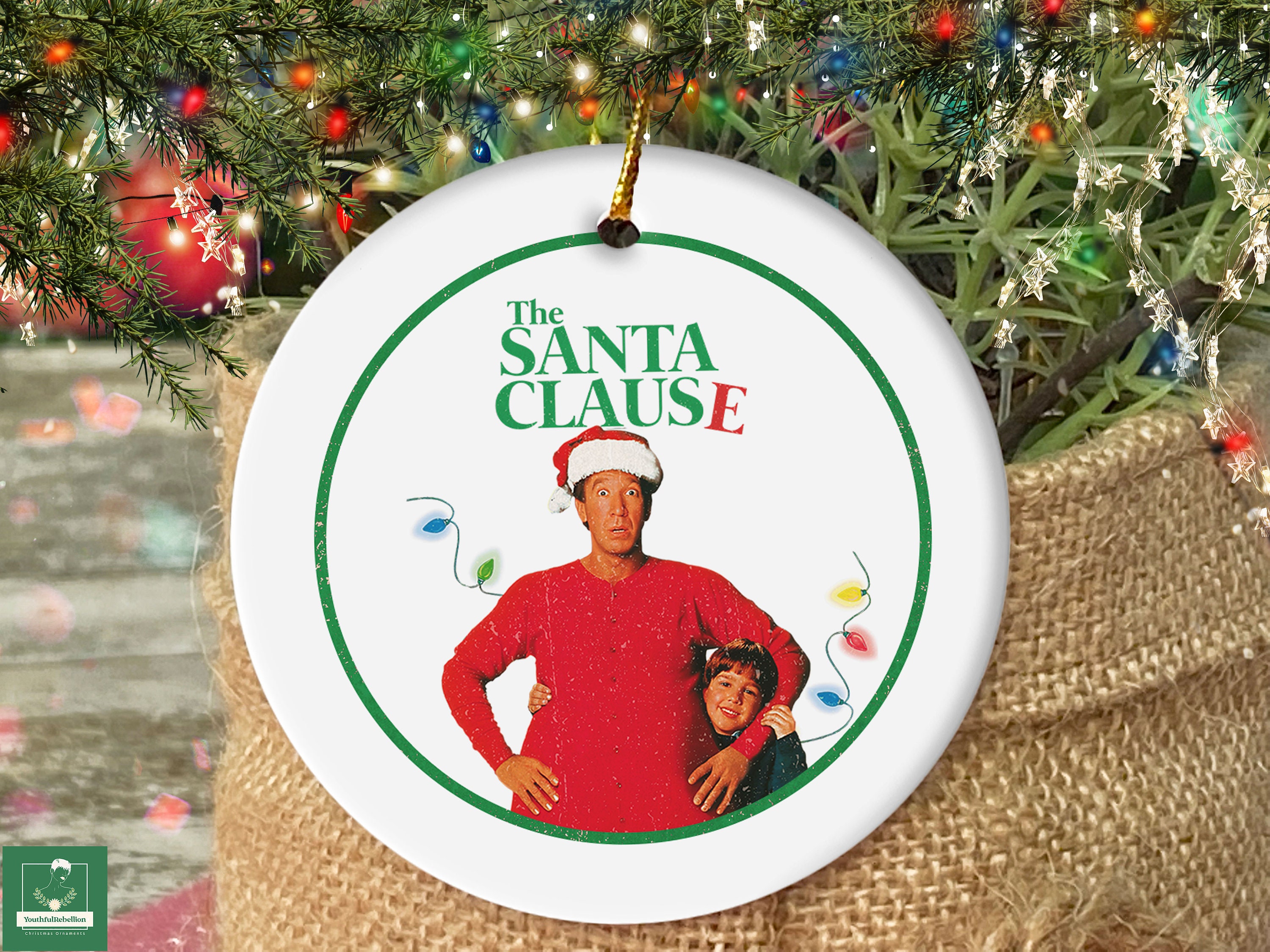 Retro The Santa Clause Ornament, Vintage Scott Calvin Ornament, Tim Allen Ornament