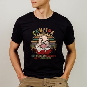 Grumpa Like A Regular Grandpa Shirt, Only Grumpier, Retro Grumpy Grandpa Shirt, Disney Grandpa Tee, Grandfather Shirt, Grumpy Dwarf Tee