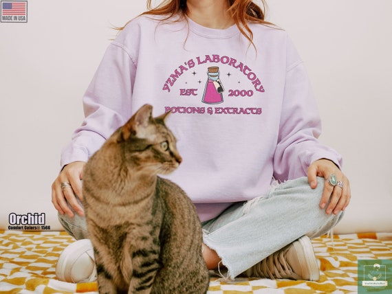 Retro Villains Yzmas Laboratory Potions & Extract Comfort Colors Sweatshirt, Secret Poison Laboratoy Sweater, Emperor&#39;s New Groove Shirt