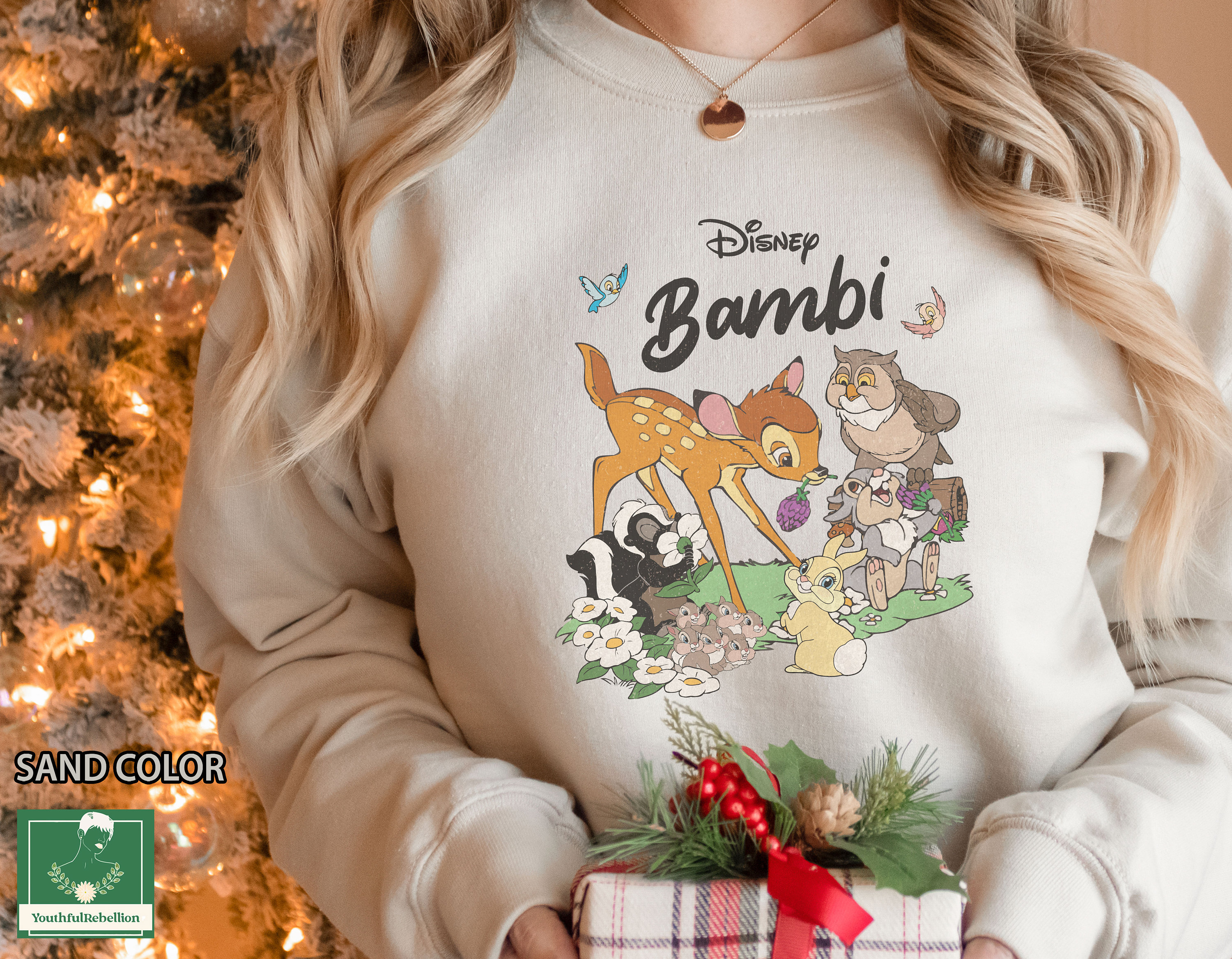 Sweatshirt Etsy Bambi -