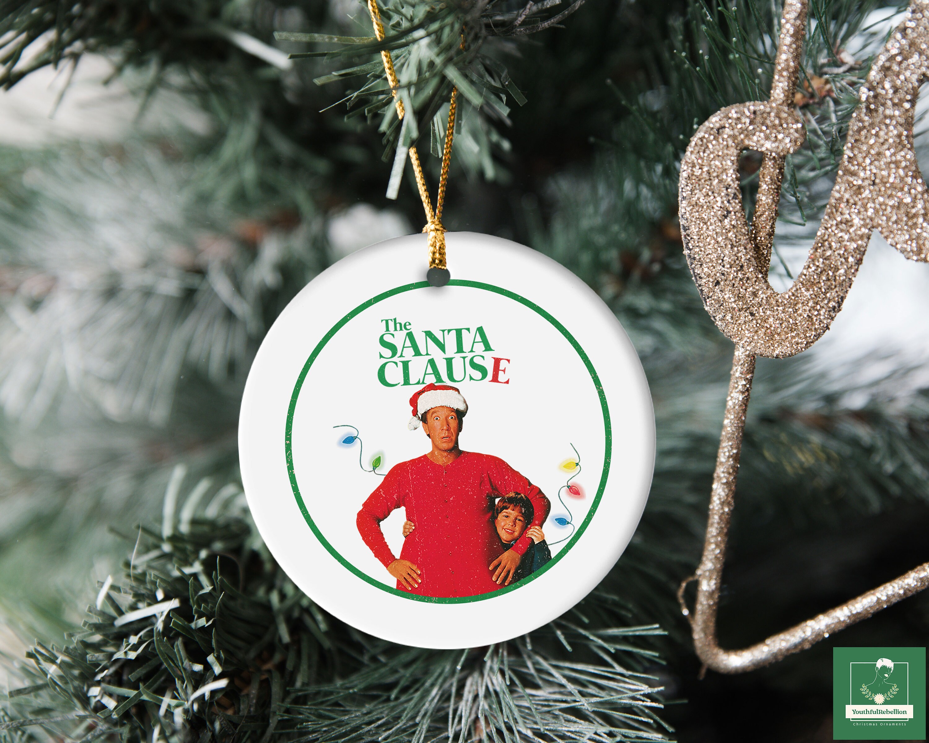 Retro The Santa Clause Ornament, Vintage Scott Calvin Ornament, Tim Allen Ornament