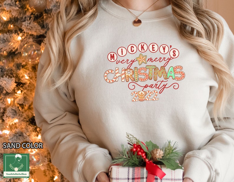 2022 Very Merry Christmas Party Mickey's Very Merry Christmas Party 2022 Sweatshirt Etsy
