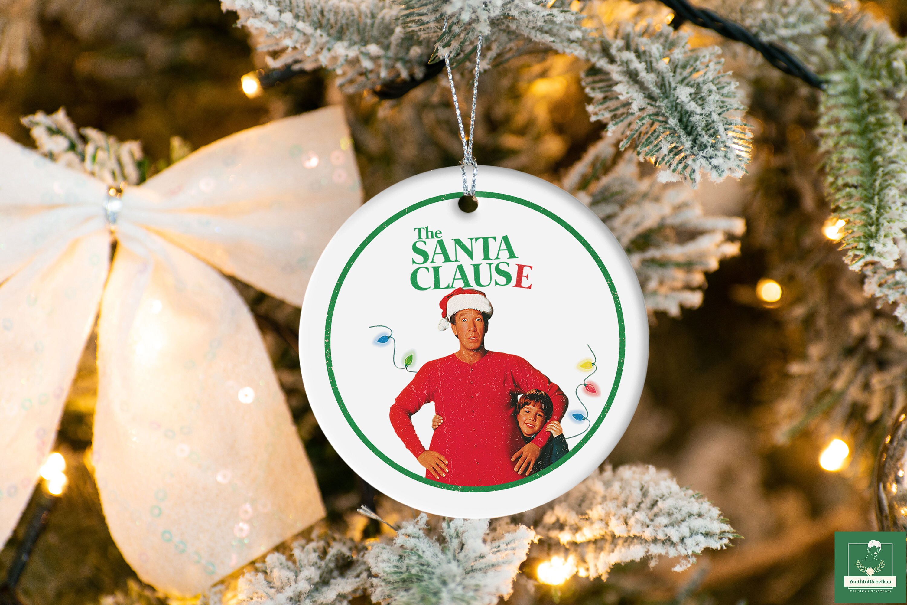 Retro The Santa Clause Ornament, Vintage Scott Calvin Ornament, Tim Allen Ornament