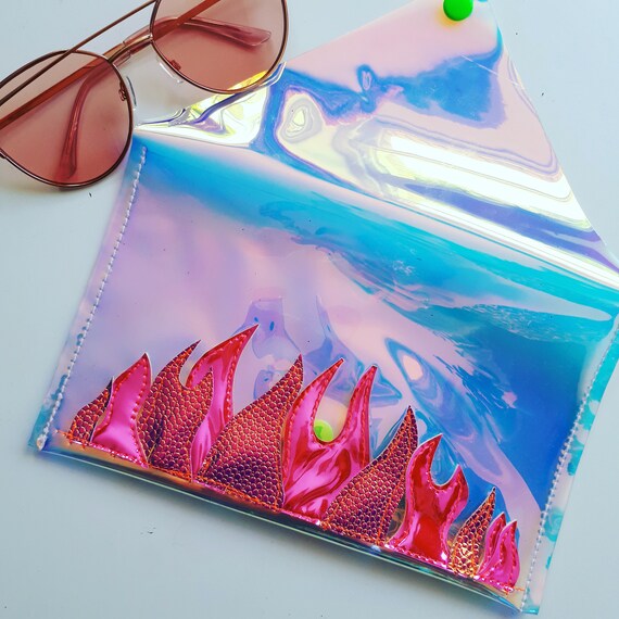 iridescent purse