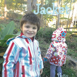 Children Tasman Jacket Sewing PDF Pattern Size 3 to 10 years