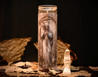 Santa Muerte Prayer Candle – 7 Day Devotional, Blessings, Cleansing, Purification, Protection Altar Candle