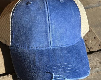 Adams Royal Distressed Trucker Hat, Unisex, Ollie Ball Cap