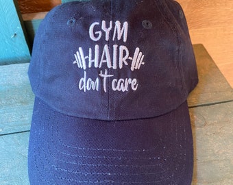 Gym Hair Don't Care Hat: Women's Petite Fit Baseball Cap