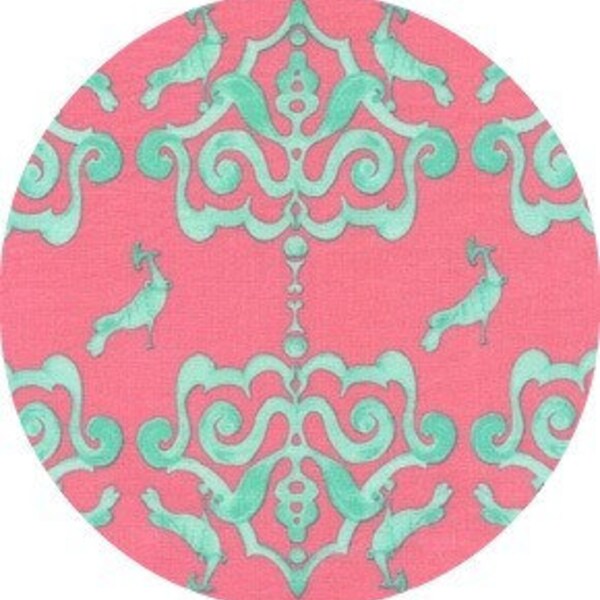 Olivias Holiday - Tina Givens - Plush Peacock - Blue  1 yard